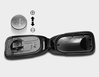 2. Remove the old battery from the case and note the polarity. Make sure the