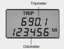 o This mode indicates the total distance travelled since the last tripmeter reset.