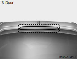 In addition to the lower-mounted rear stop lights on either side of the car,