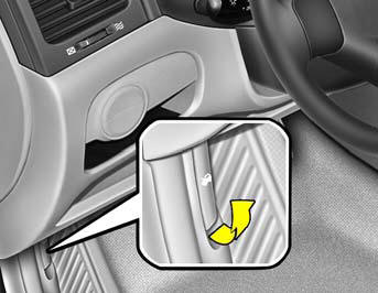 Hood Release - Features of your Hyundai - HYundai Accent 2011 Owners