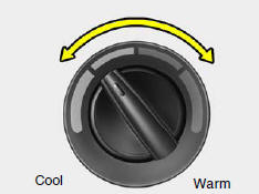 This control is used to adjust the degree of heating or cooling desired.