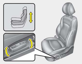 Seat cushion height (for drivers seat)