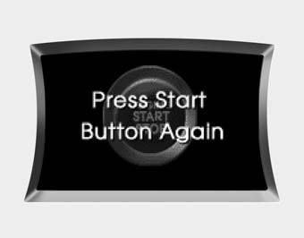 Press start button again