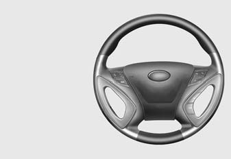 The steering wheel may incorporate audio control buttons.