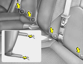 Follow the child seat manufacturer's instructions to properly install child restraint