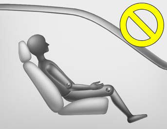 - NEVER excessively recline the front passenger seatback.