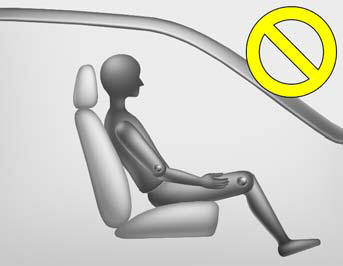 - NEVER sit with hips shifted towards the front of the seat.