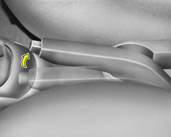 Always engage the parking brake before leaving the car. This also turns on the