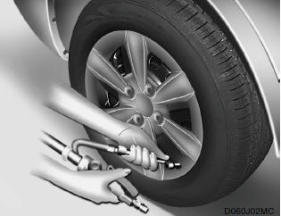 If you have a tire gauge, remove the valve cap and check the air pressure. If
