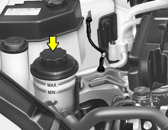 The power steering fluid level should be checked regularly. To check the power