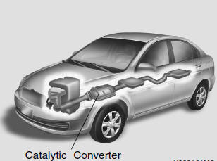 Hyundai vehicle is equipped with a monolith type three-way catalytic converter
