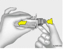 3. Disconnect the connector.