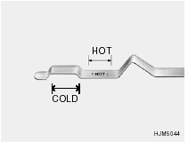 3. Confirm if the fluid level is in HOT range on