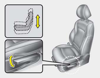 Seat cushion height (for drivers seat)